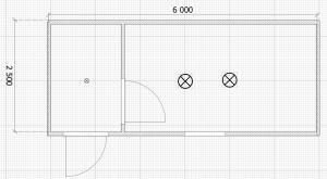 Будівельна побутівка 6x2.5